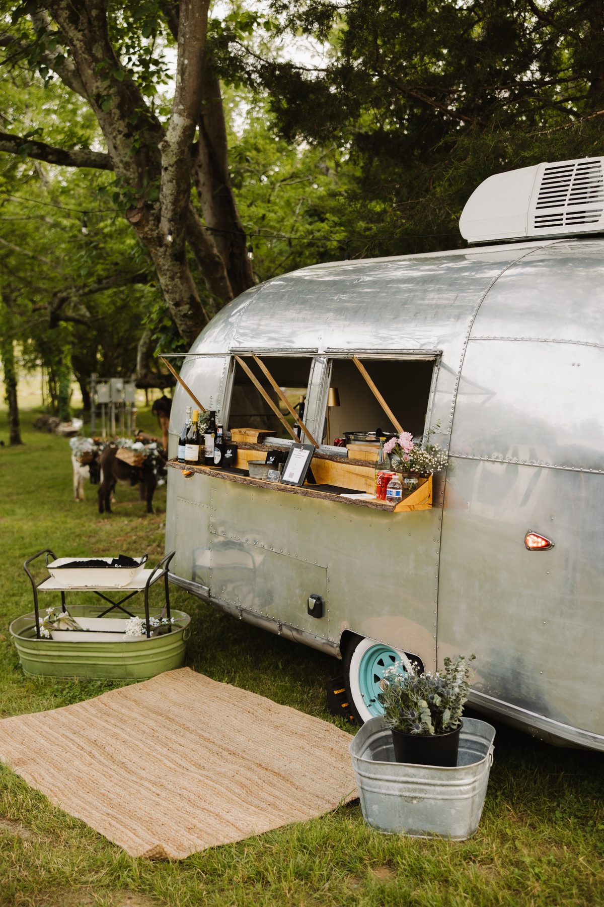 Vintage Airstream Bambi mobile bar